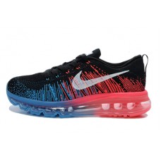 Nike flyknit Max 2014 черный с розовым